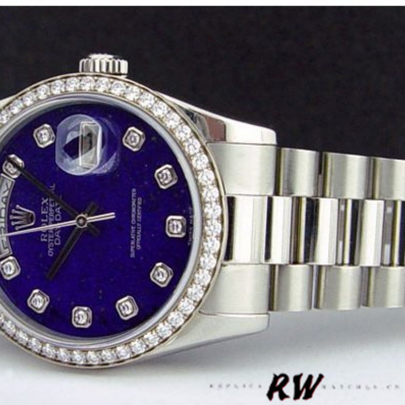Rolex Day Date 118346 Lapis Lazuli Blue Dial 36mm Unisex Replica Watch