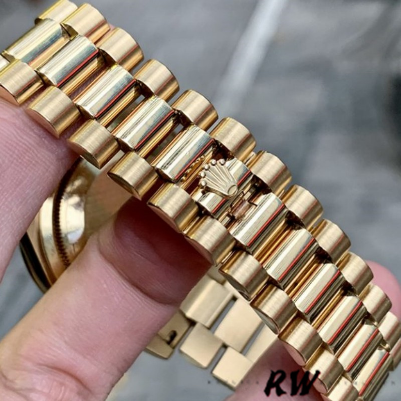 Rolex Day-Date 118388 Bull's Eye Brown Dial 36mm Unisex Replica Watch