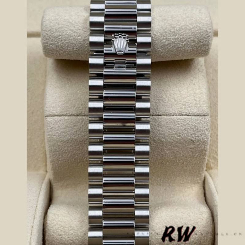 Rolex Day-Date 228206 Ice Blue Motif Dial Platinum 40MM Mens Replica Watch