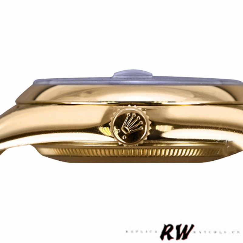 Rolex Day-Date 118208 Yellow Gold Domed 36mm Unisex Replica Watch