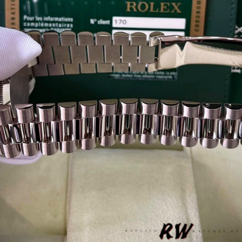 Rolex Day-Date 118209 White Gold Chocolate Brown Dial 36mm Unisex Replica Watch