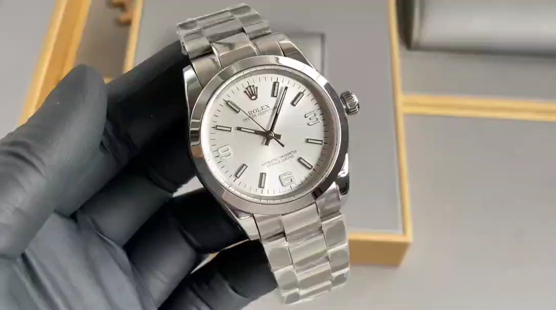 Rolex Oyster Perpetual 176200 Stainless Steel White Dial 26MM Lady Replica Watch - Video