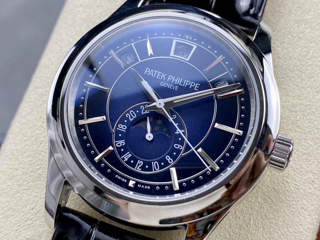 Replica Patek Philippe Complications Annual Calendar White Gold 5205G 013 40mm Mens Watch