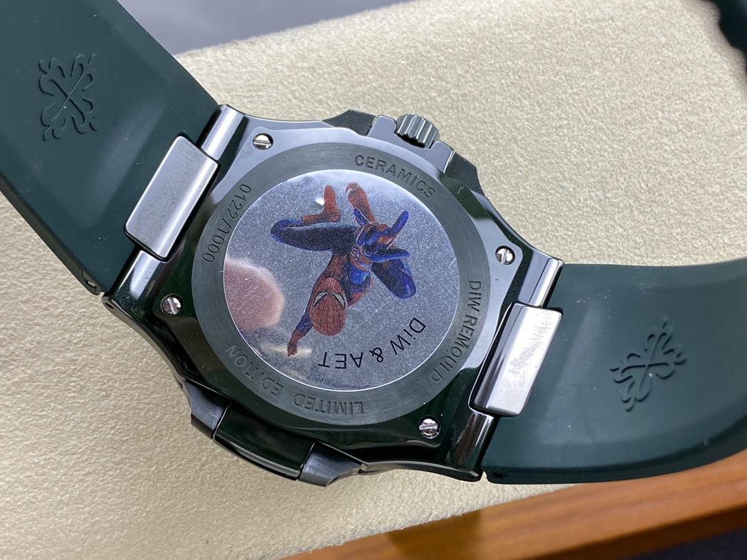 Patek Philippe Nautilus Green Rubber Green Dial 5711 40MM Watch