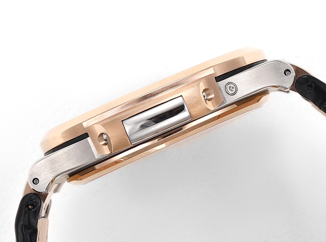 Patek Philippe Nautilus Moon Phases Rose & White Gold Slate Grey Dial 5712GR 001