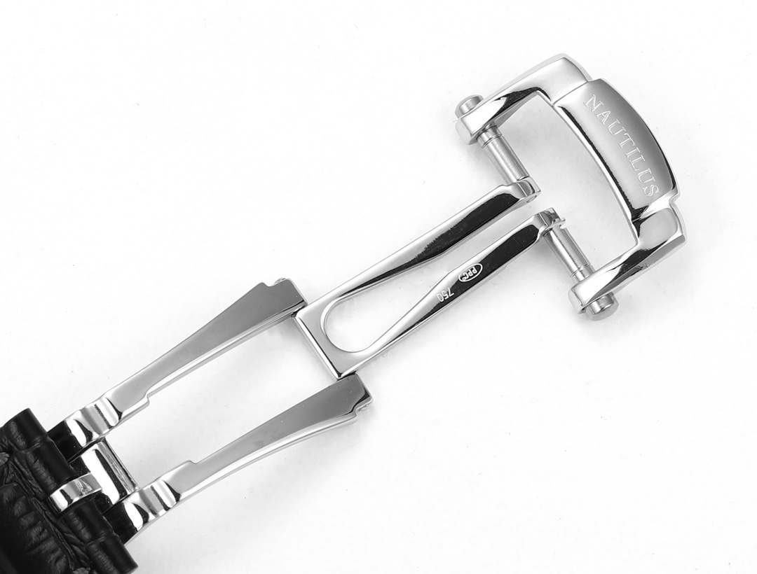 Patek Philippe Nautilus Moon Phases Rose & White Gold Slate Blue Sunburst 5712GR 001