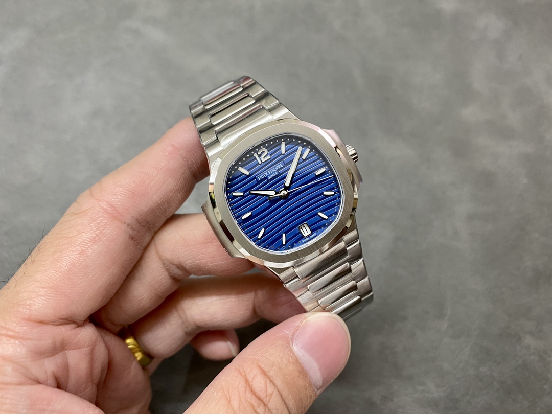 Patek Philippe Ladies Nautilus Blue Dial and Grey Dial 7118 1A 001 35.2mm