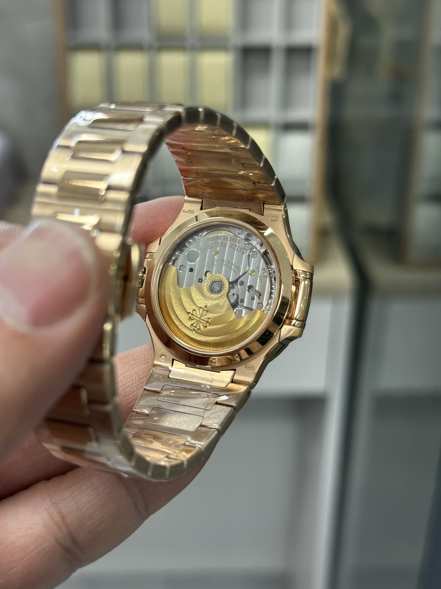 Patek Philippe Nautilus Ladies Rose Gold & Yellow Gold Silver Dial 7118 1R 001 35.2mm