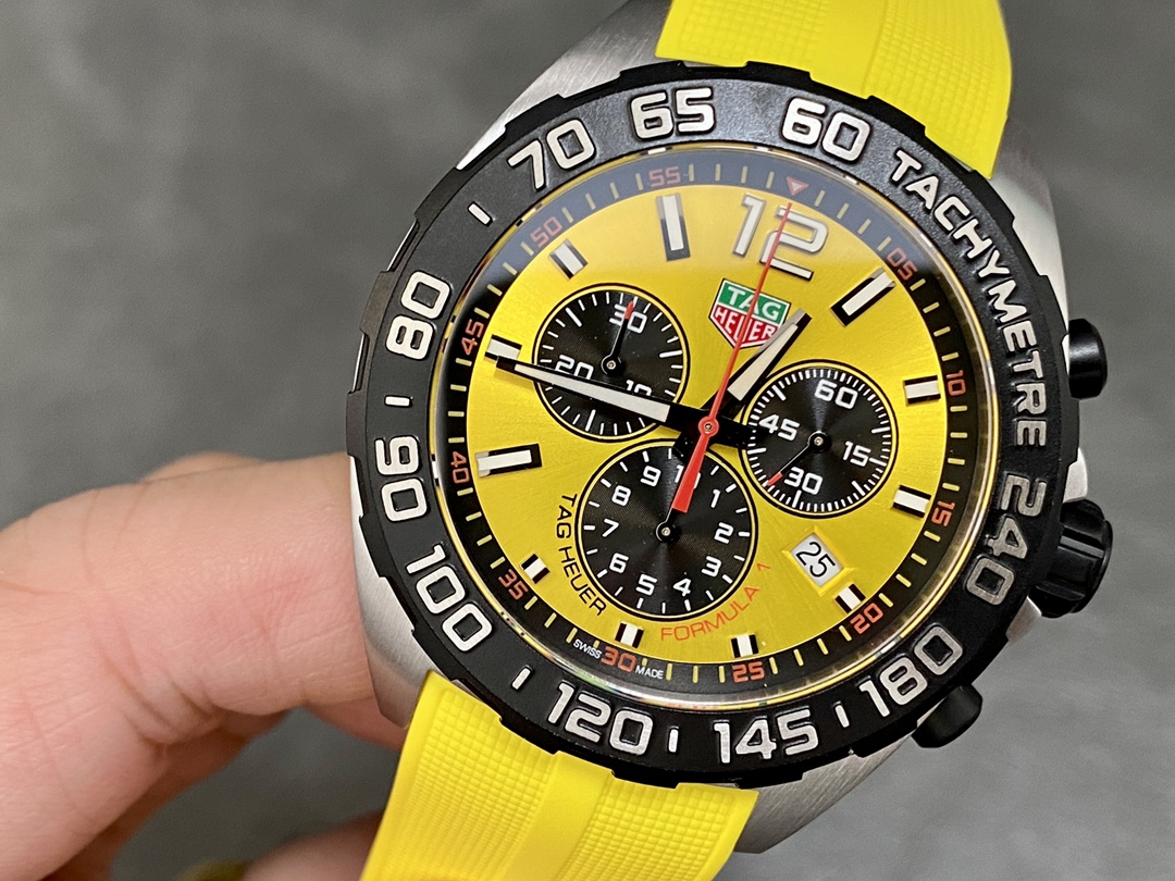 TAG Heuer Formula 1 Chronograph Yellow Dial CAZ101AM.FT8054 Quartz