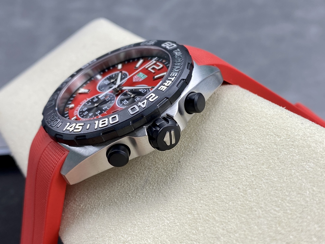 Tag Heuer Formula 1 Chronograph Quartz Red Dial CAZ101AN.FT8055 43MM