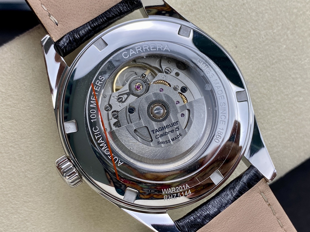 Tag Heuer Carrera Calibre 5 Steel & Leather WAR201A.FC6266