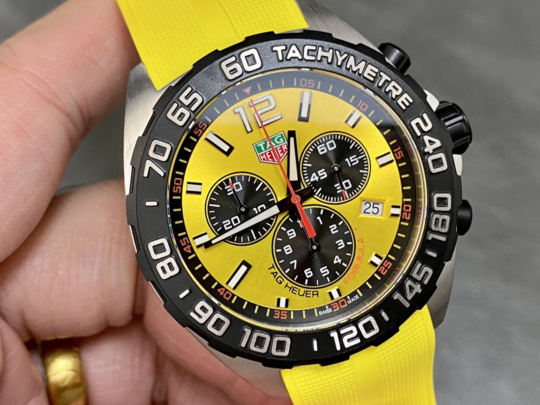 TAG Heuer Formula 1 Chronograph Yellow Dial CAZ101AM.FT8054 Quartz