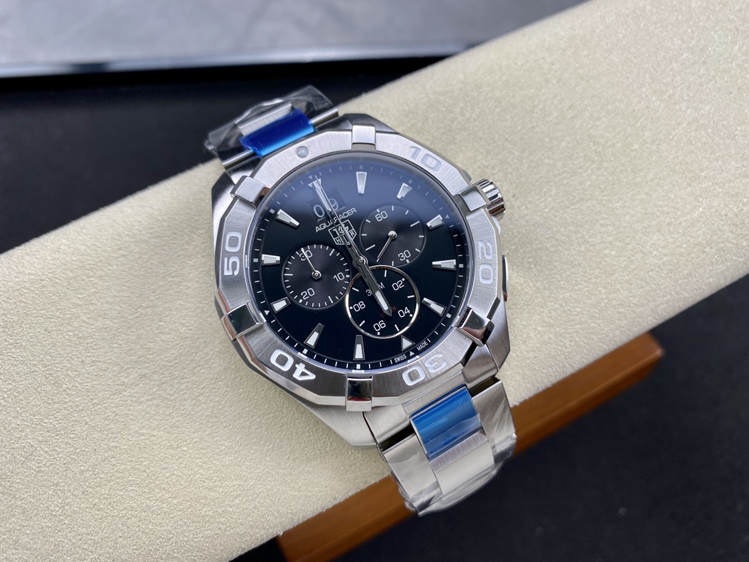 Tag Heuer Aquaracer 300M Chronograph 43mm Quartz Black Dial CAY1110.BA0927
