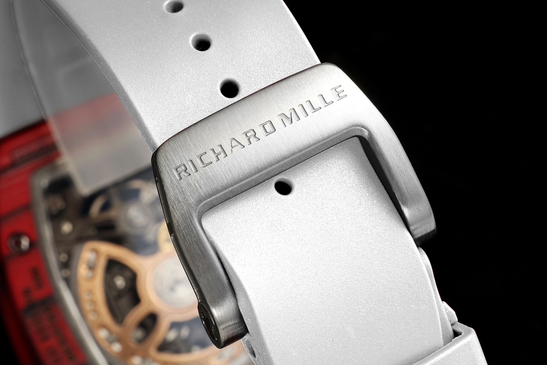 Richard Mille RM07-01 Racing Red Carbon White Rubber Strap 46mm Ladies Watch