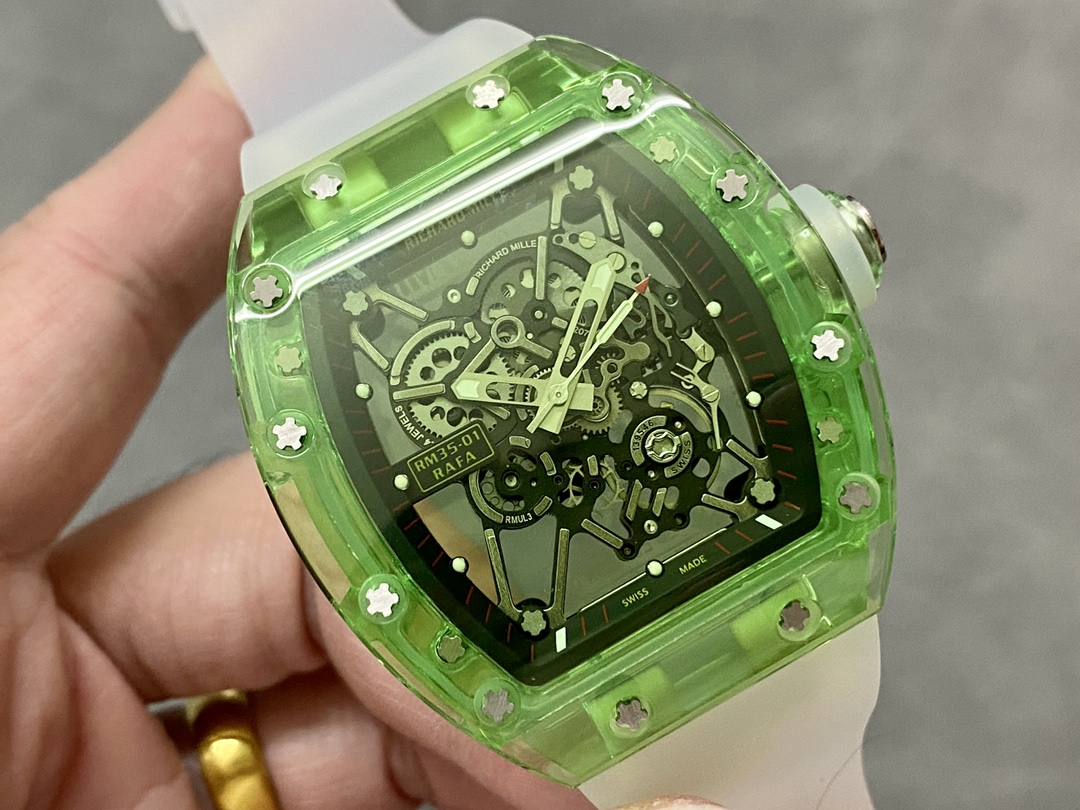 Richard Mille RM35-01 Transparent Tourbillon 1:1 Replica Watch