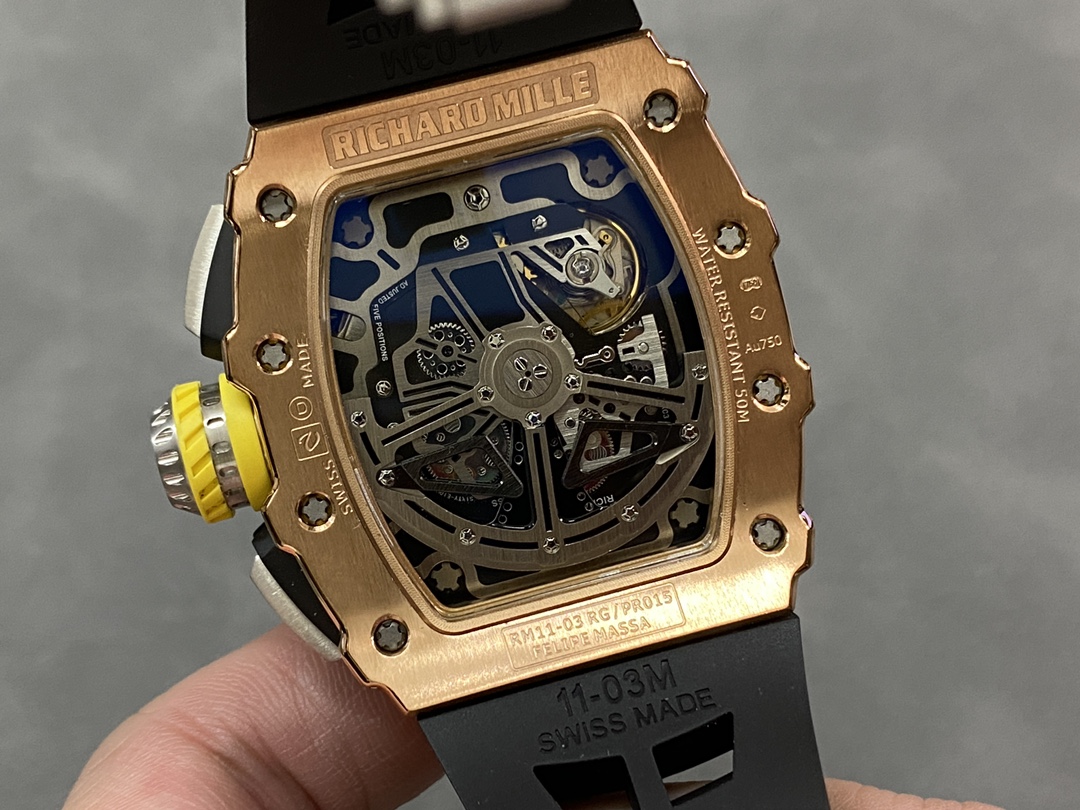 Richard Mille RM11-03 Carbon Automatic Flyback Chronograph Rose Gold