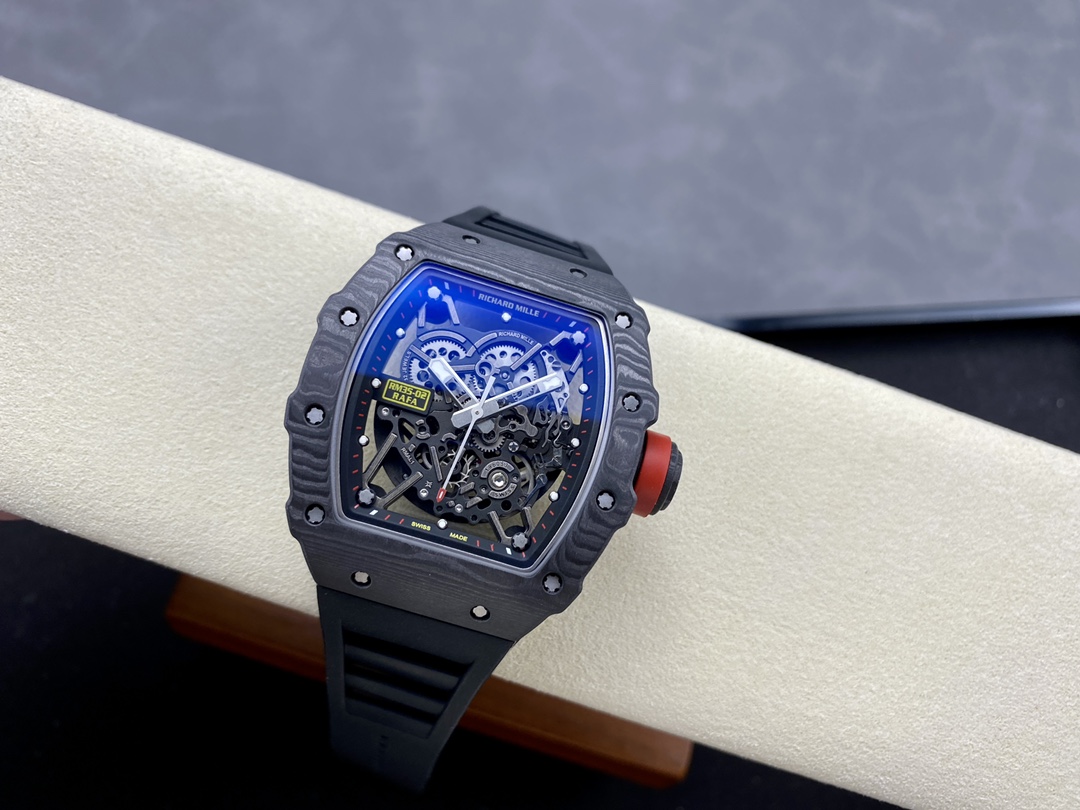 Richard Mille Rafael Nadal NTPT Carbon RM Black Rubber Strap RM035-02