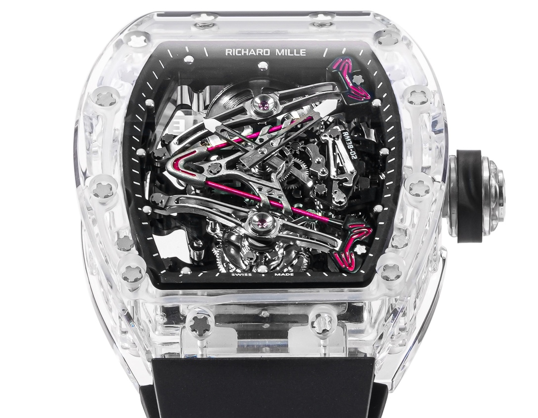 Richard Mille RM38-02 Tourbillon Movement Edition Crystal Black Rubber Strap
