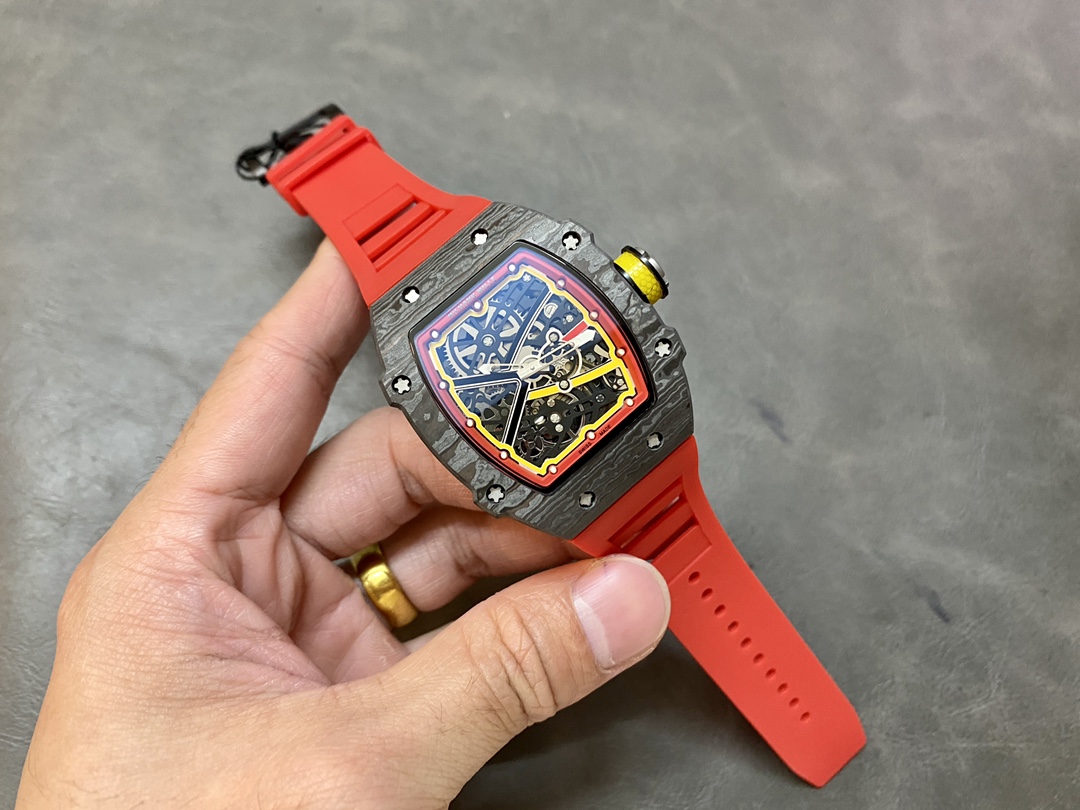 Richard Mille RM 67-02 Extra Flat Italy Carbon TPT Red Yellow