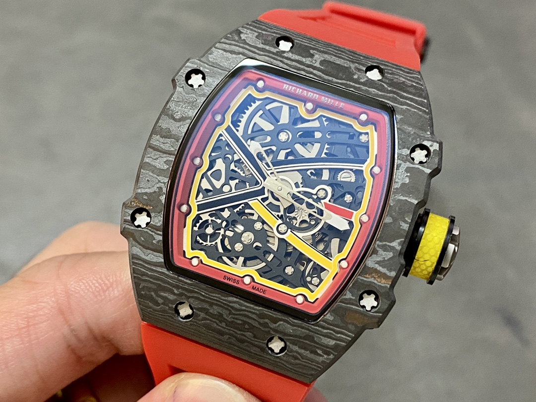 Richard Mille RM 67-02 Extra Flat Italy Carbon TPT Red Yellow