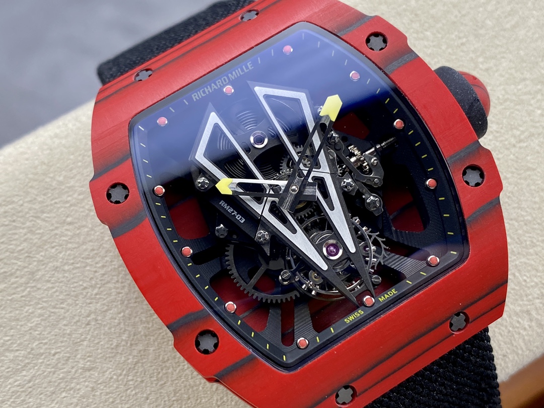 Richard Mille RM27-03 Tourbillon Rafael Nadal Red TPT Quartz Edition Red Carb