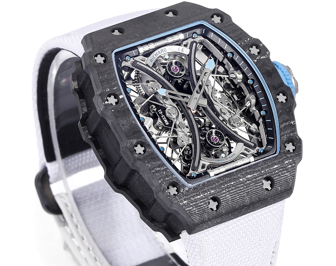 Richard Mille RM 53-01 Tourbillon Pablo Mac Donough White Fabric Strap
