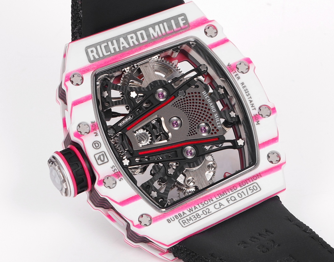 Richard Mille RM 38 02 Bubba Watson Tourbillon Rubber Strap & Fabric Strap