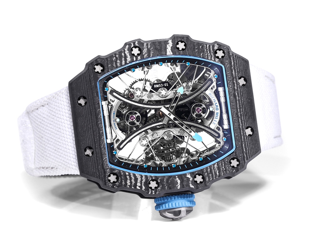 Richard Mille RM 53-01 Tourbillon Pablo Mac Donough White Fabric Strap
