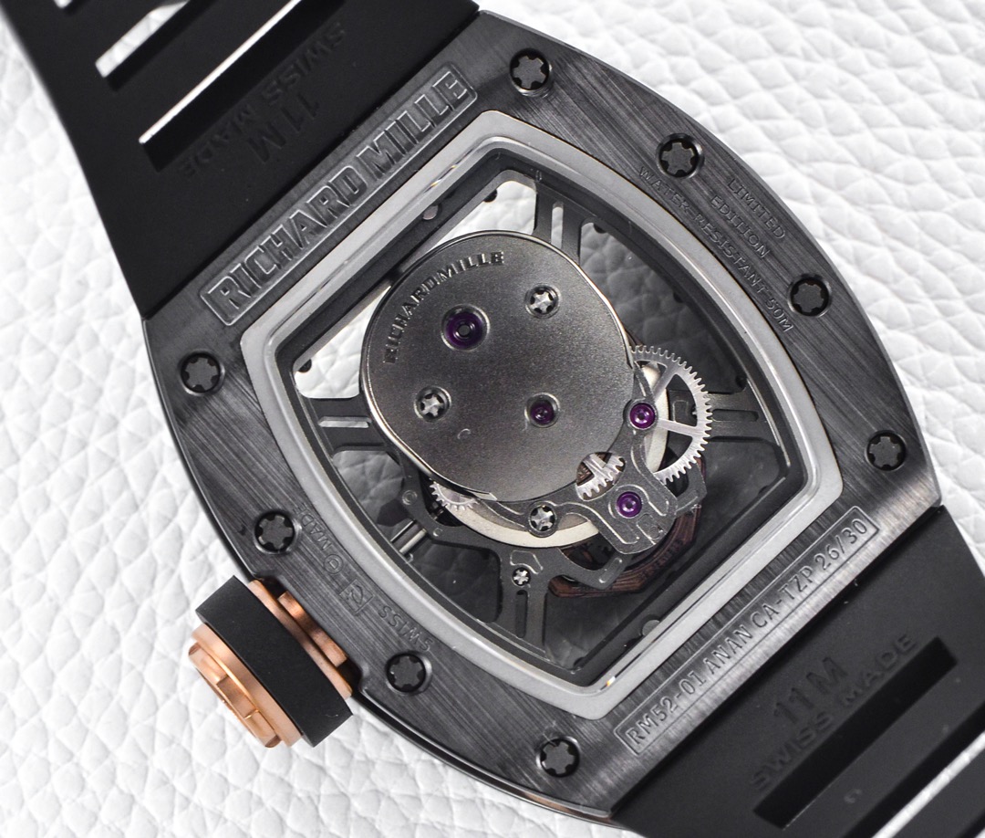 Richard Mille RM 52-01 Ceramic Black & Gold & Silver Skull 3 Colors