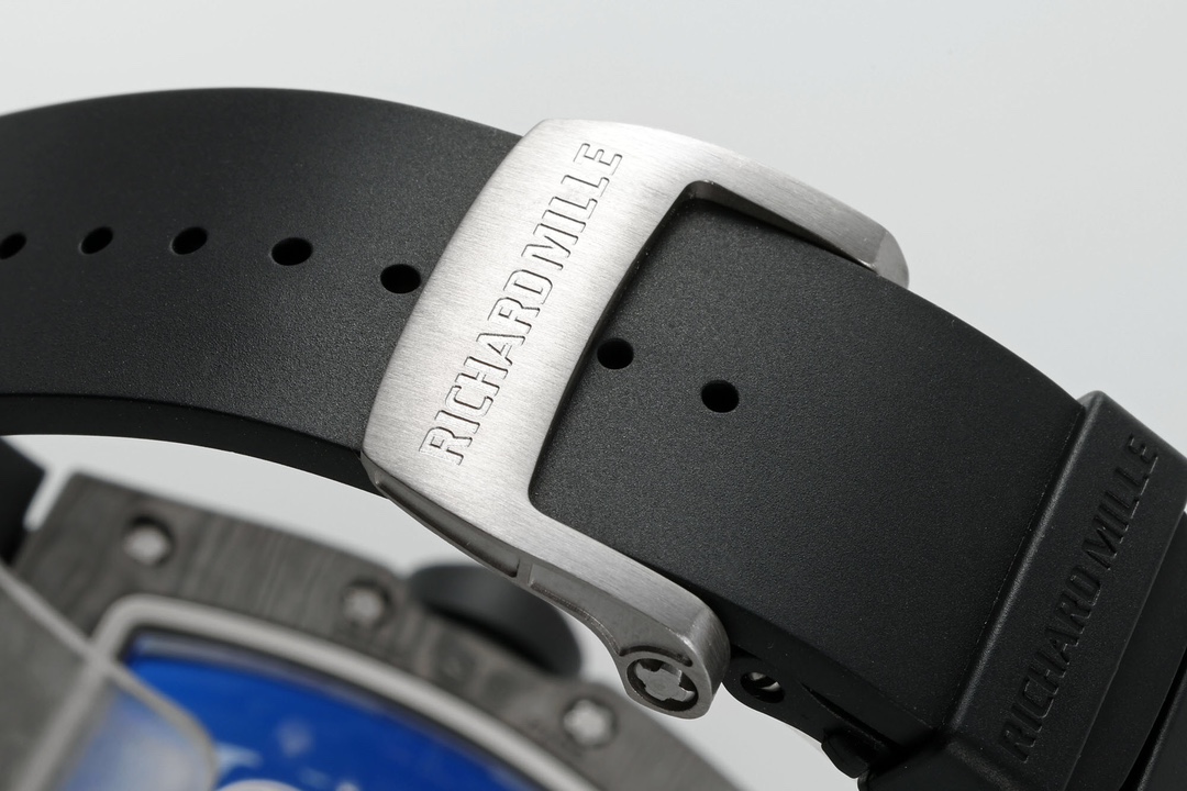 Richard Miller RM 055 RMUL2 NTPT Carbon Fiber Black Rubber Strap