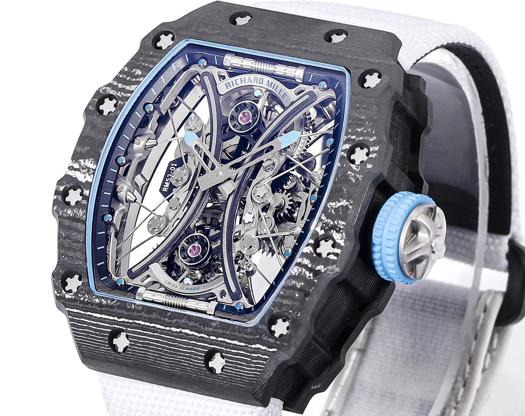 Richard Mille RM 53-01 Tourbillon Pablo Mac Donough White Fabric Strap