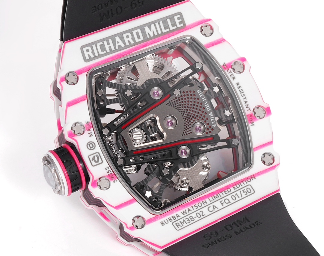 Richard Mille RM 38 02 Bubba Watson Tourbillon Rubber Strap & Fabric Strap