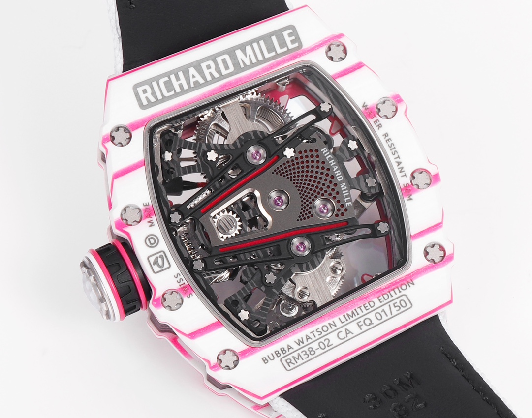 Richard Mille RM 38 02 Bubba Watson Tourbillon Rubber Strap & Fabric Strap