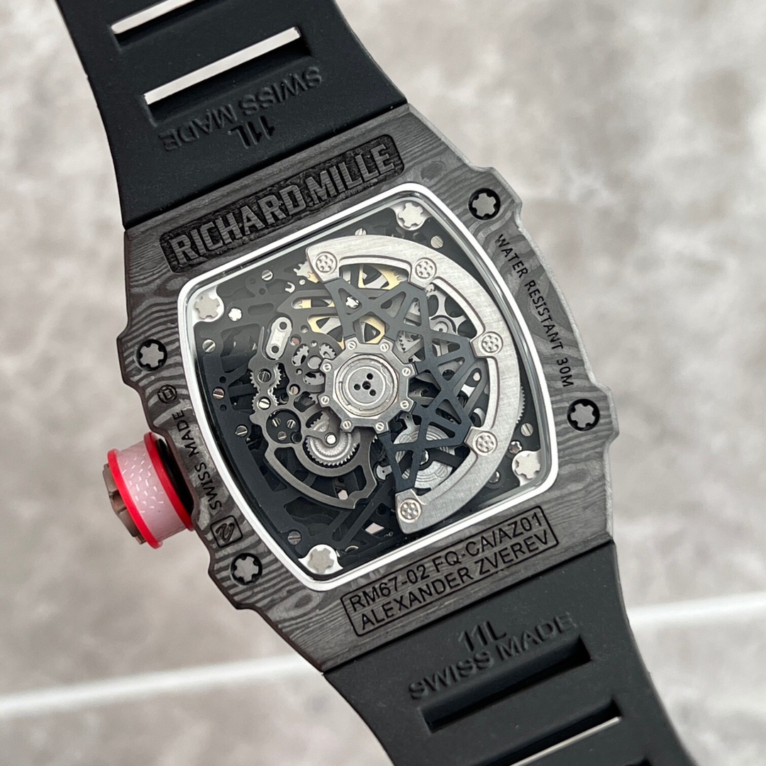 Richard Mille RM 67-02 Automatic Sebastian Ogier Black Rubber Strap