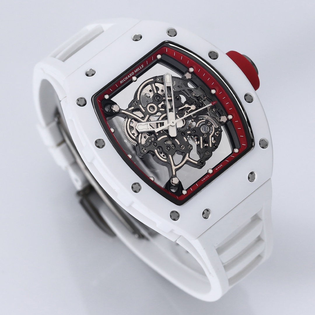 Richard Miller RM 055 RMUL2 NTPT Carbon Fiber White Case Red Mark