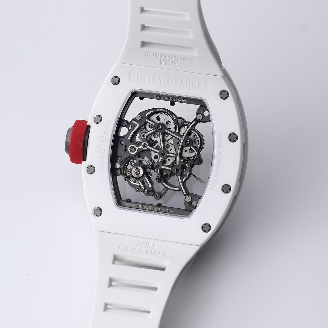 Richard Miller RM 055 RMUL2 NTPT Carbon Fiber White Case Red Mark