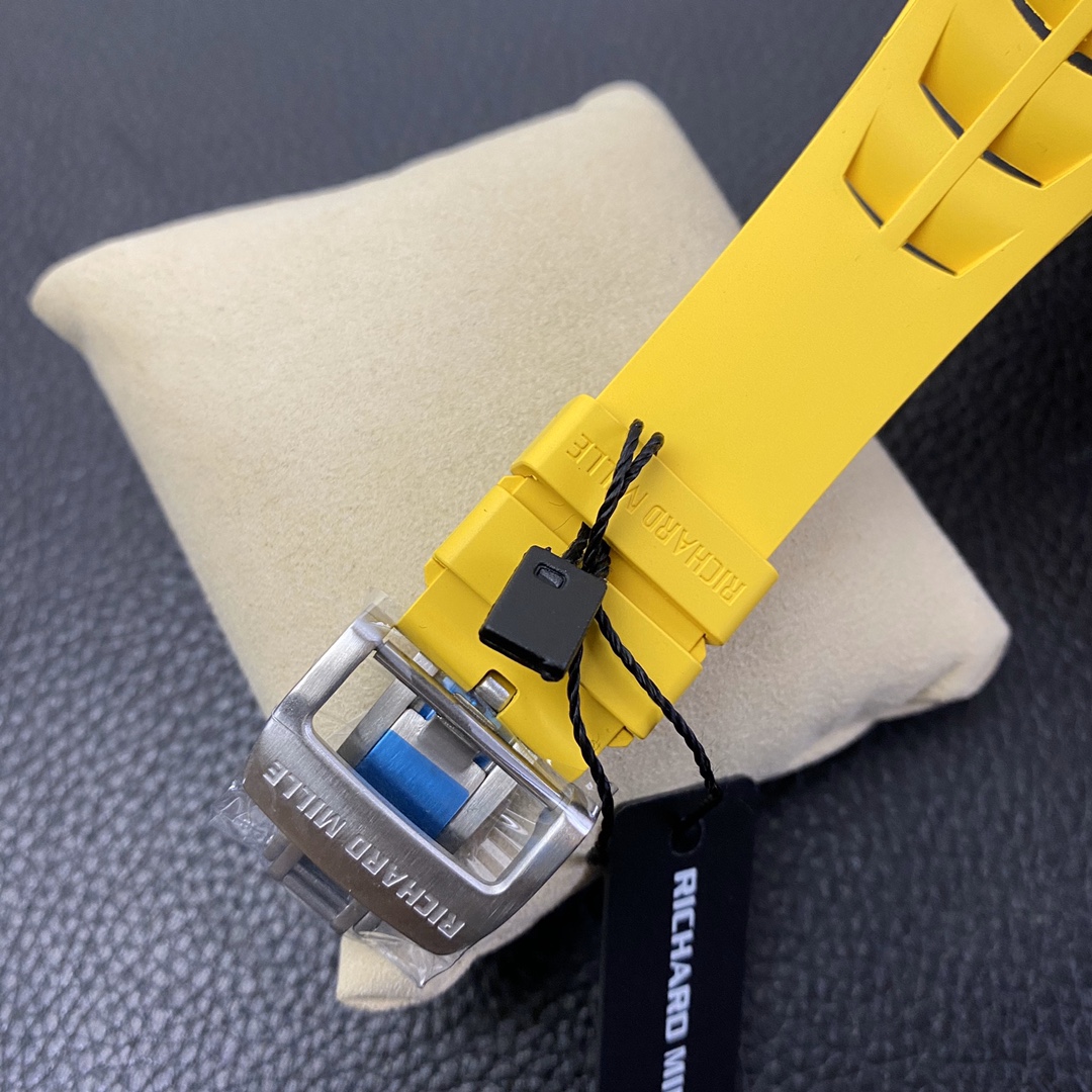 Richard Mille RM 11 03 Titanium Skeleton Dial Yellow Strap