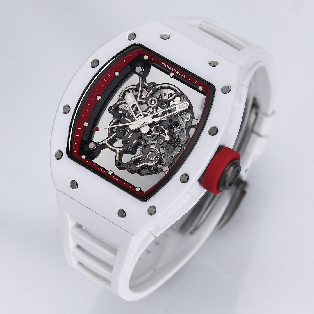 Richard Miller RM 055 RMUL2 NTPT Carbon Fiber White Case Red Mark