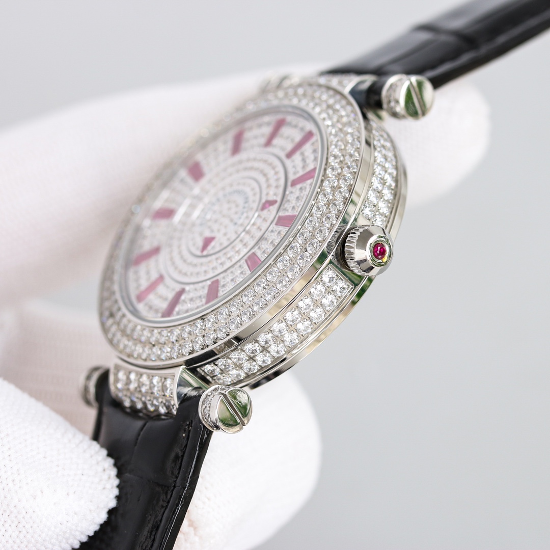 Franck Muller Double Mystery Ruby Diamond DM 42 D 2R CD Master of Complications Silver
