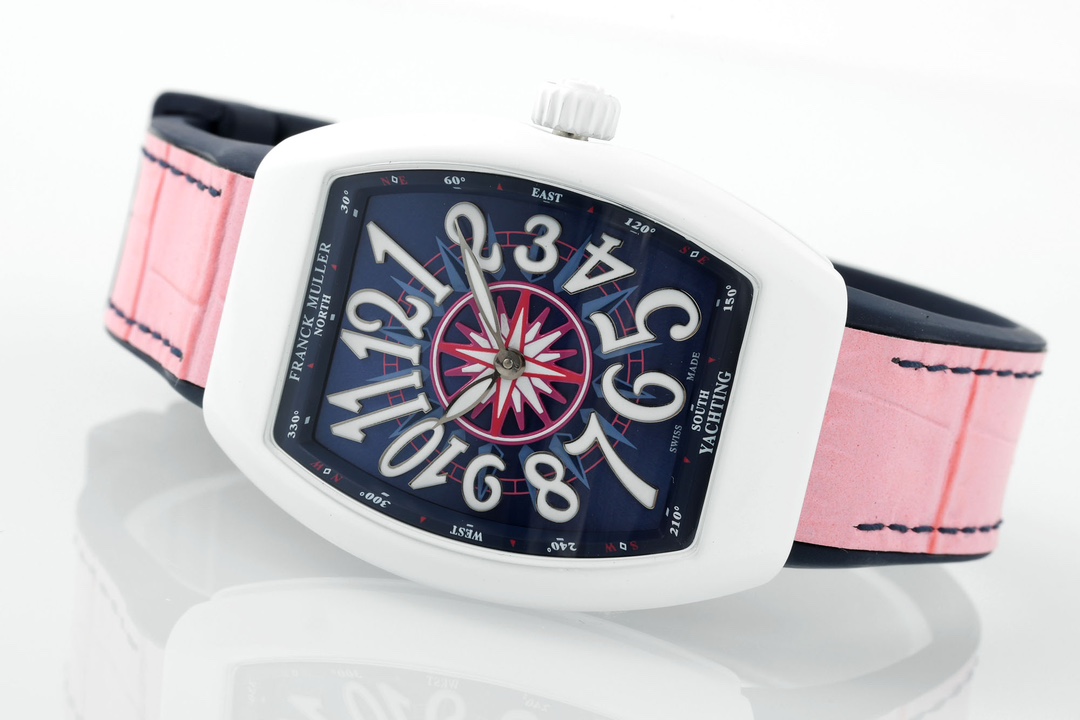 Franck Muller Women's Yacht Pink Leather Strap