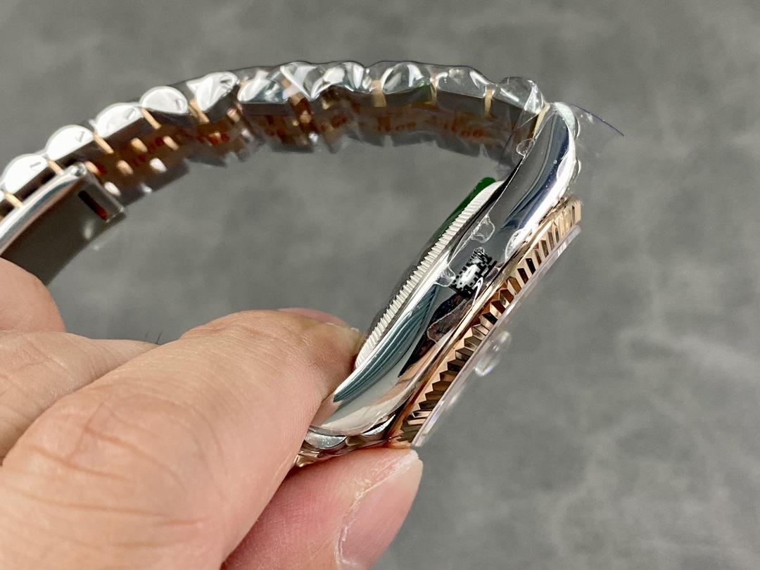 Rolex DateJust 126231 Two-Tone SS Rose Gold Grey Rhodium Dial