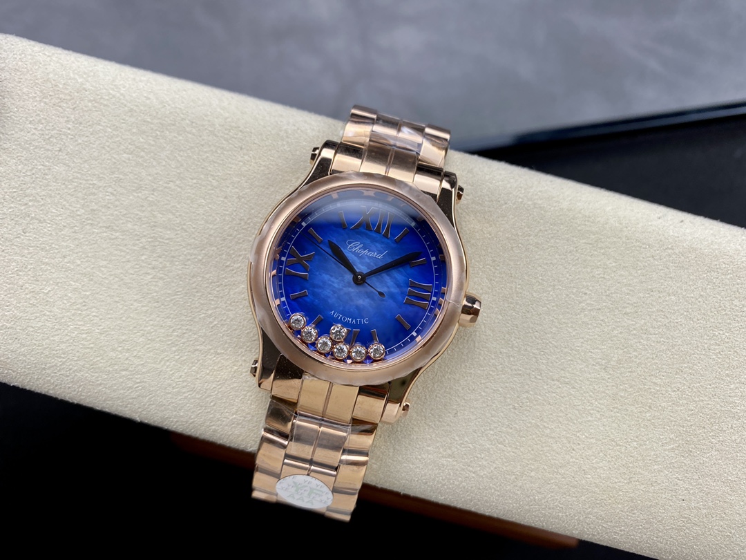 Chopard Happy Sport Rose Gold Stainless Steel 36mm 278578-6003