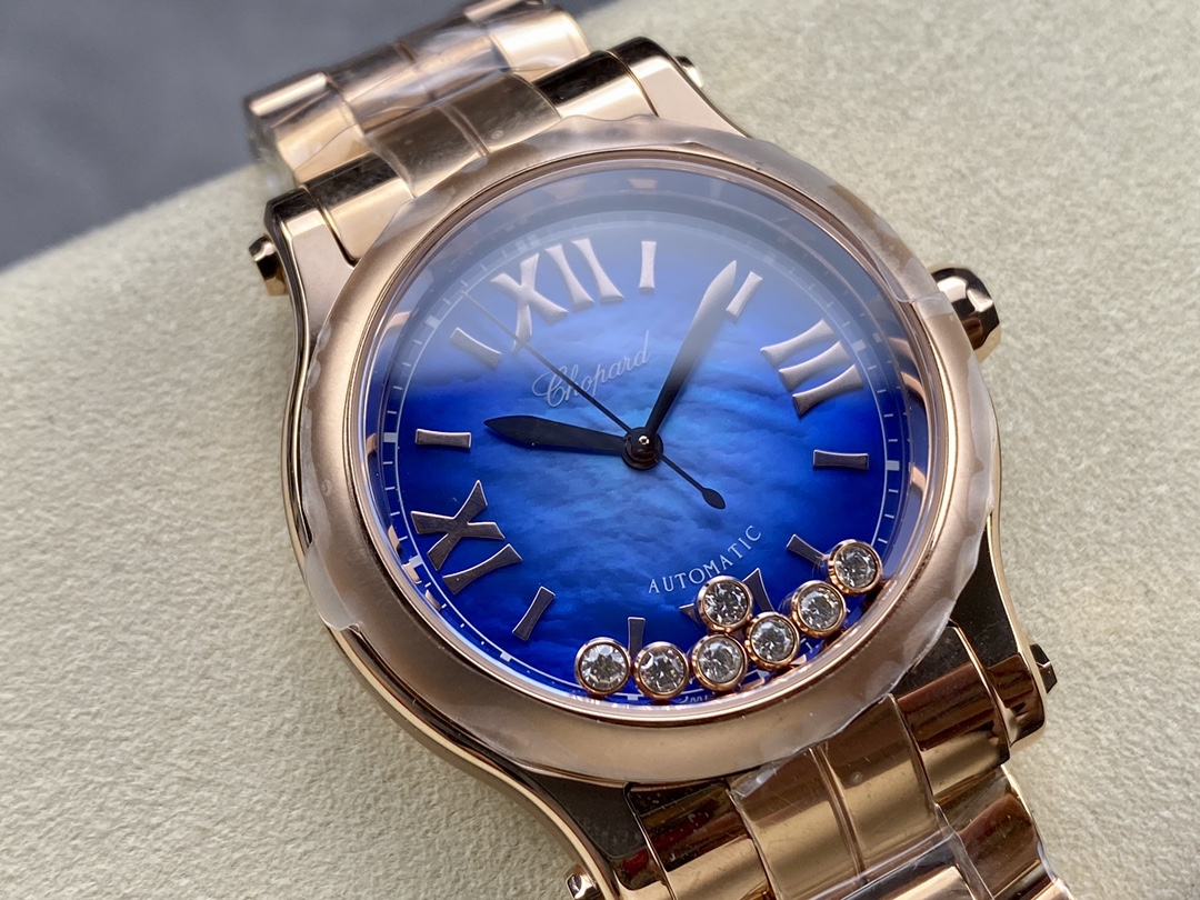 Chopard Happy Sport Rose Gold Stainless Steel 36mm 278578-6003