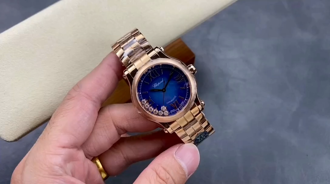 Chopard Happy Sport Rose Gold Stainless Steel 36mm 278578-6003