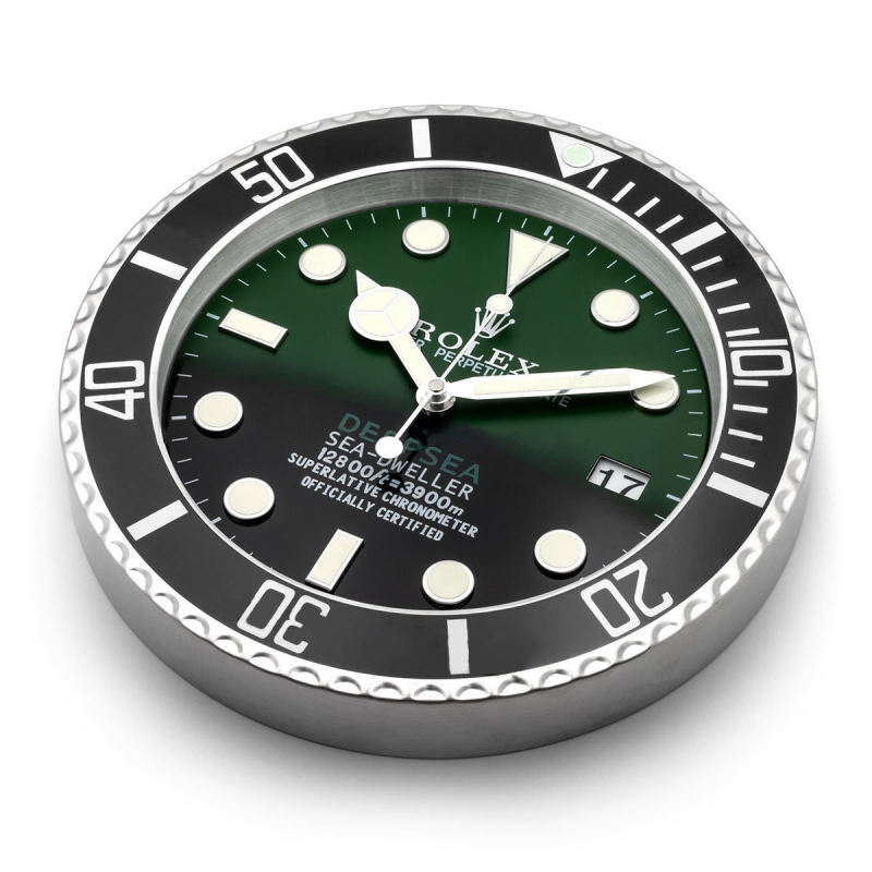 Rolex Deepsea Sea Dweller Green & Black Wall Clock