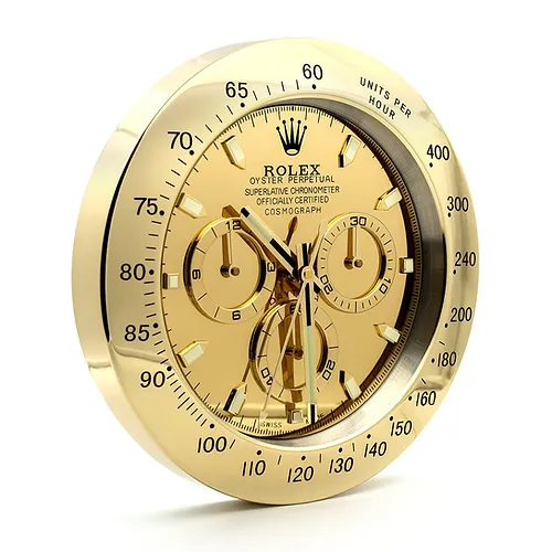 Rolex Daytona Full Gold Wall Clock