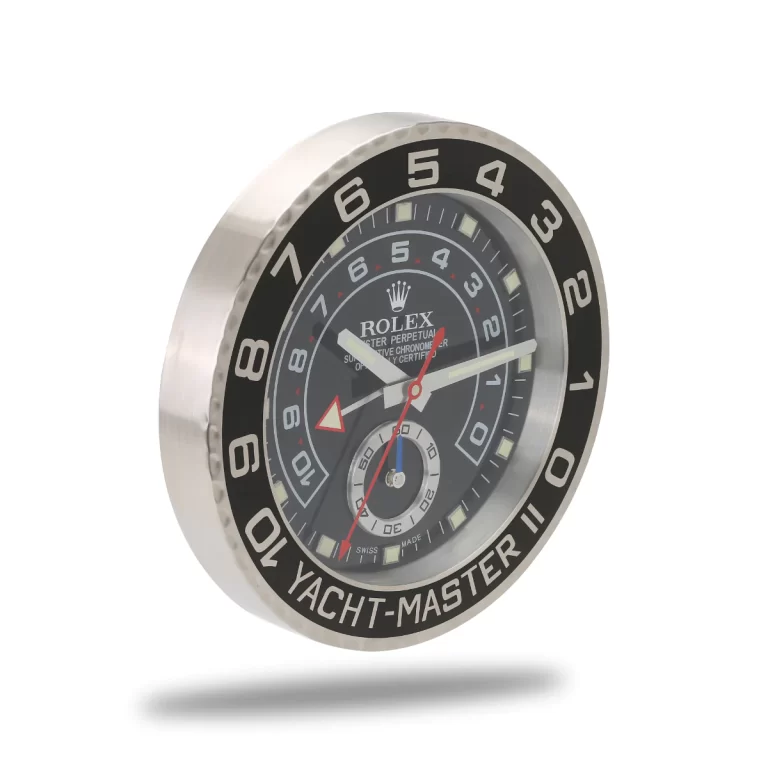 Rolex Yacht Master ll Black Wall Clock