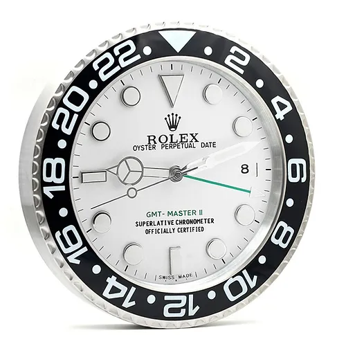 Rolex GMT Master Black & White Wall Clock