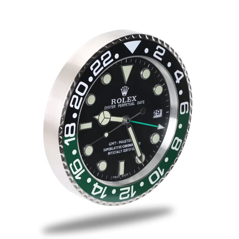 Rolex GMT Master Black & Green Wall Clock