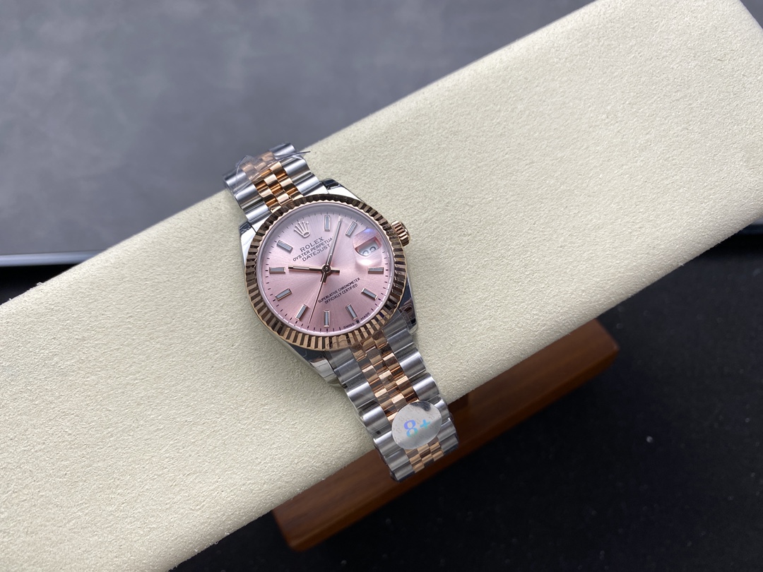 Rolex Lady Datejust 31 Two-Tone Fluted Rose Jubilee 279171 0023